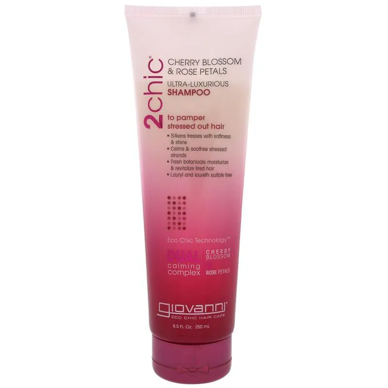 GIOVANNI - 2chic Ultra Luxurious Shampoo Cherry Blossom & Rose Petals - 8.5 fl. oz. (250 ml)