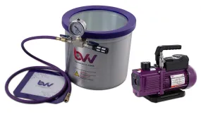 Glass Vac 3 Gallon Aluminum Vacuum Chamber and Vacuum Pump Kit