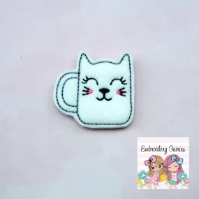 Good Meowning Coffee Feltie Design - Coffee Feltie - Feltie Download - Planner Clip Design - Cat Feltie - Mug Feltie - Kitty Feltie Design