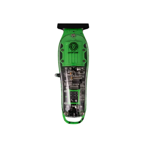 Green Lion Transparent Pro Hair Trimmer 6000RPM 1400mAh – Green