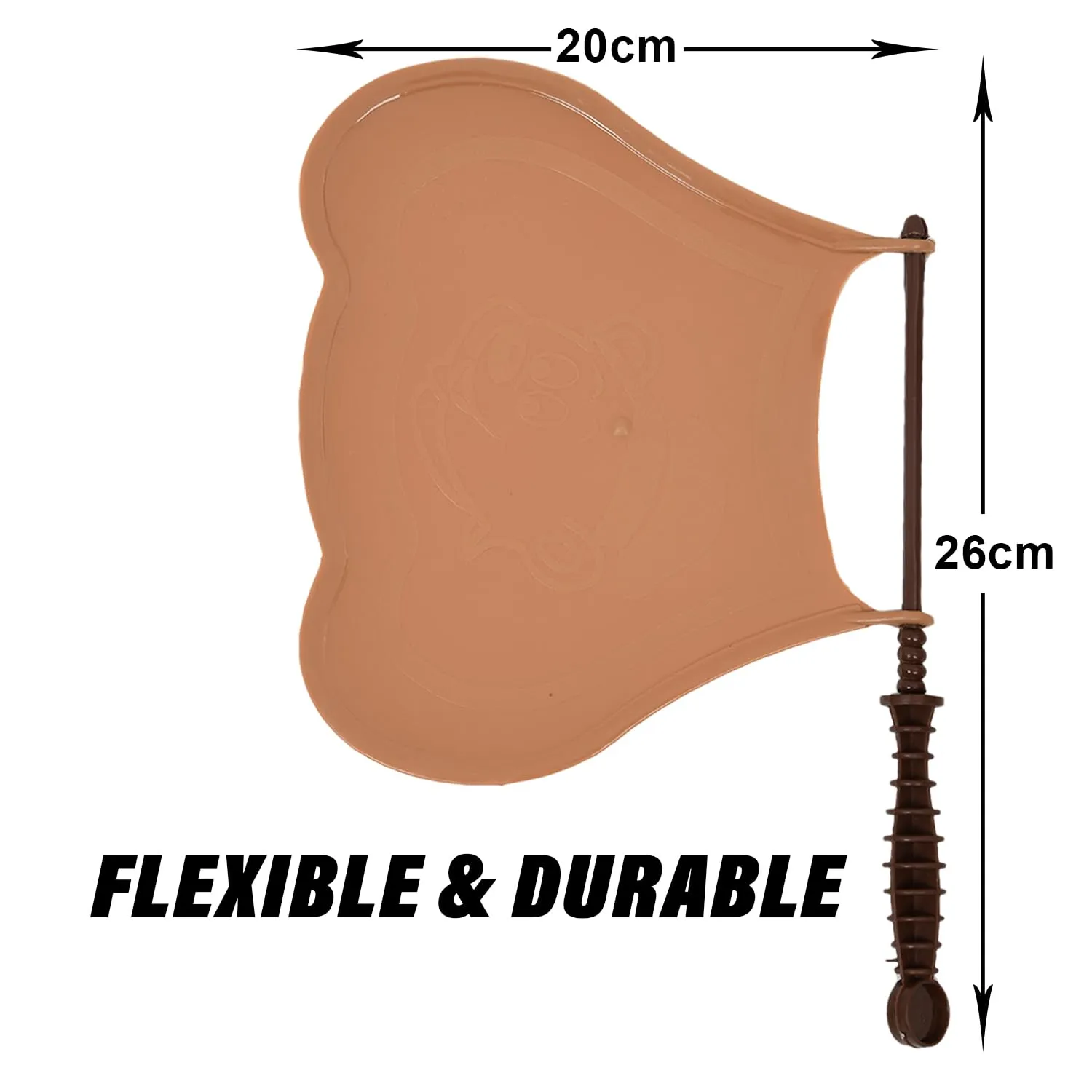 Heart Home Hand Fan | Plastic Hath Pankha | Hand Fan for Summer | Beejna for Natural Air | Caty Fan | Useful for Travel | Hand Fan for Cool Air | Pack of 2 | Brown