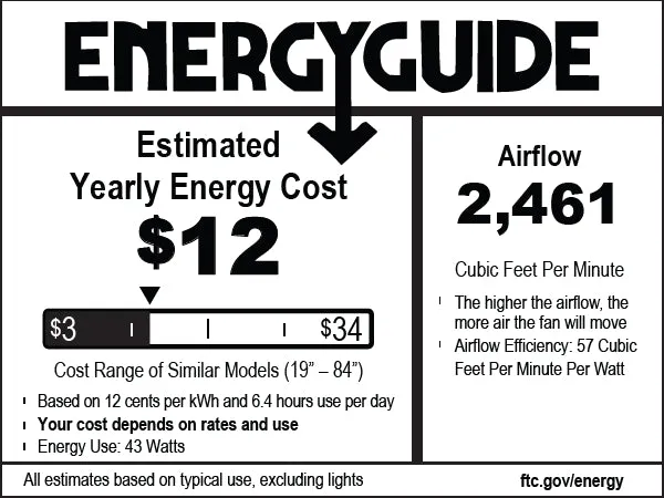 Hunter 44 inch Bennett Low Profile Ceiling Fan with LED Light Kit and Handheld Remote