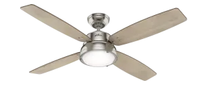 Hunter 52 inch Wingate Ceiling Fan with LED Light Kit and Handheld Remote