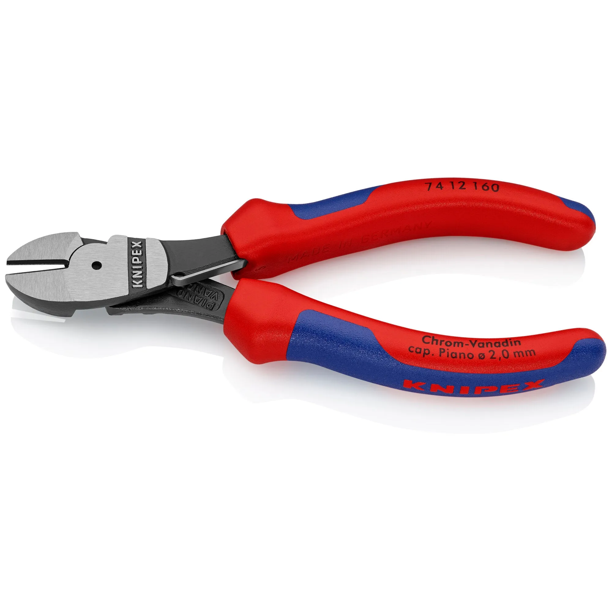 Knipex 74 12 160 6 1/4" High Leverage Diagonal Cutters-Spring