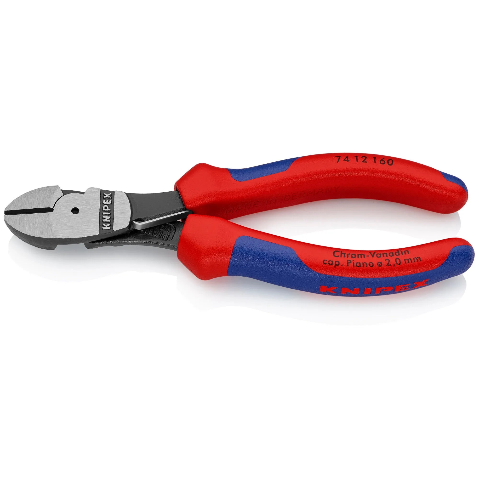 Knipex 74 12 160 6 1/4" High Leverage Diagonal Cutters-Spring