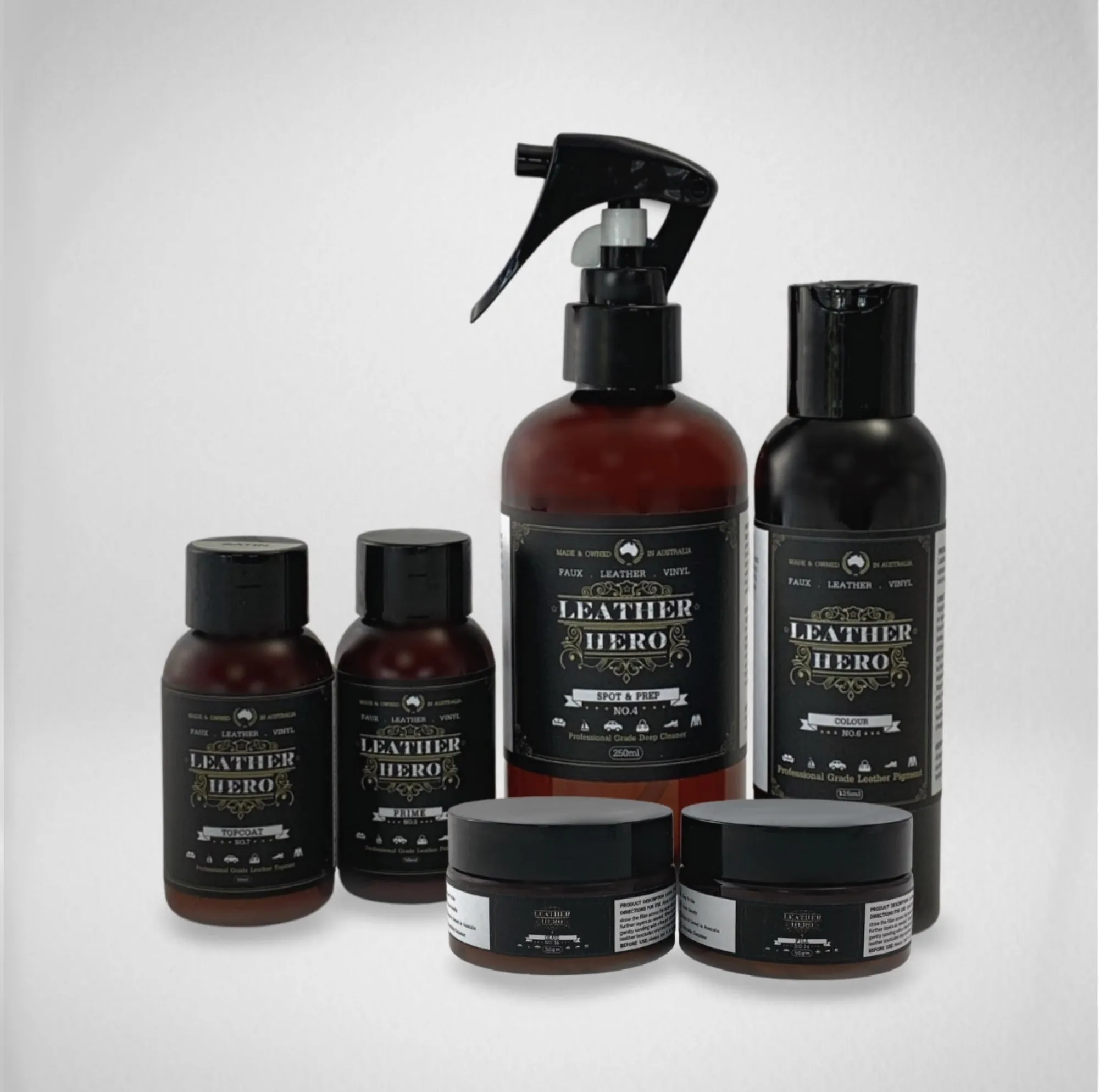 Leather Repair & Recolour Kit - Carbon