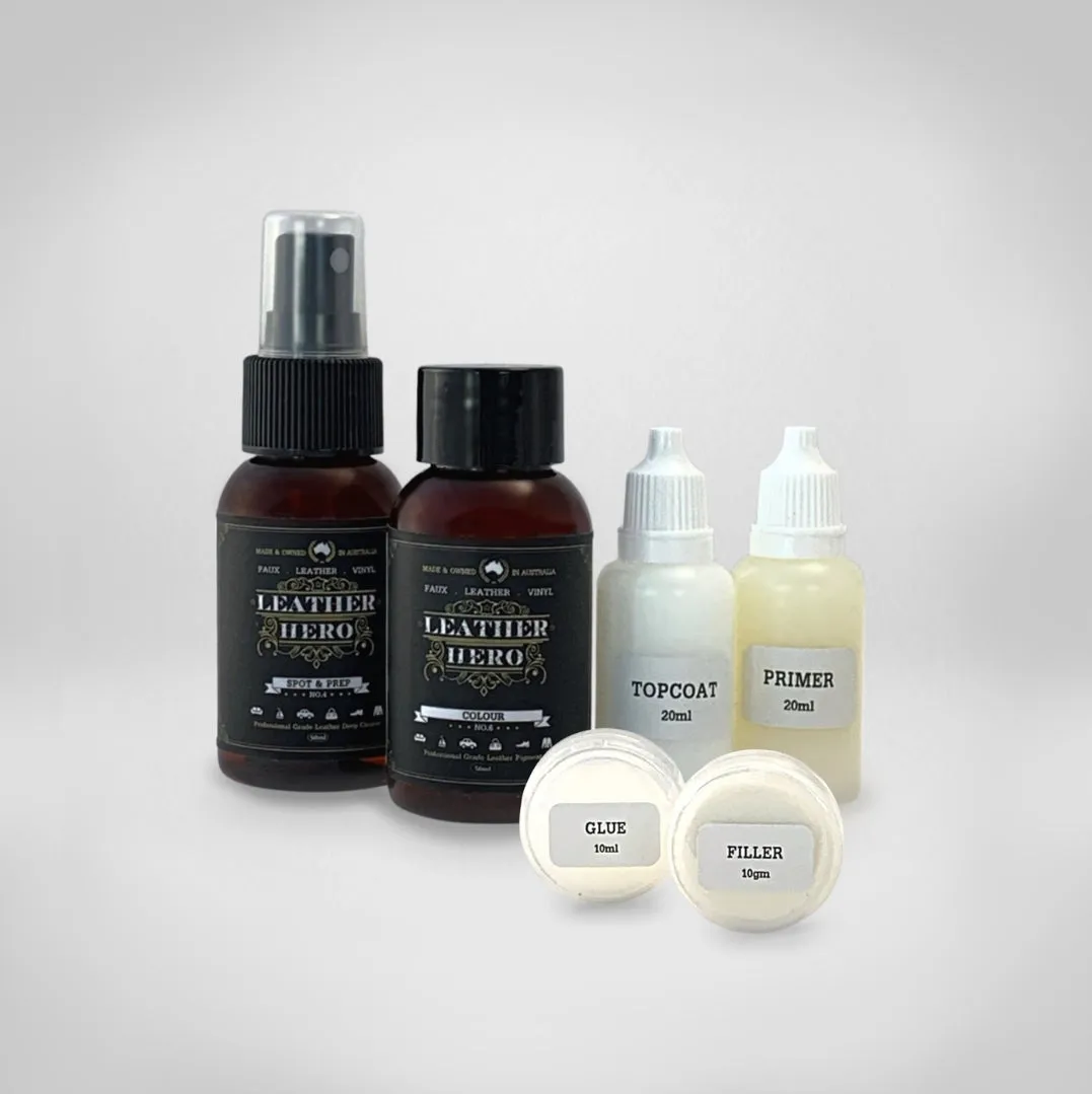 Leather Repair & Recolour Kit - Carbon