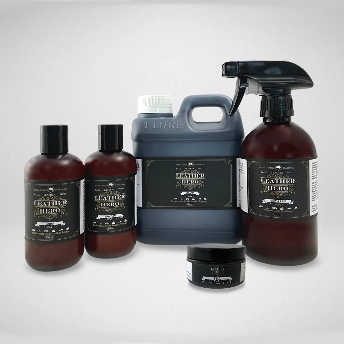 Leather Repair & Recolour Kit - Carbon