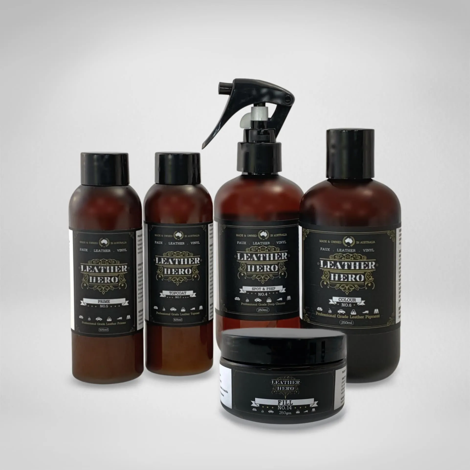 Leather Repair & Recolour Kit - Carbon