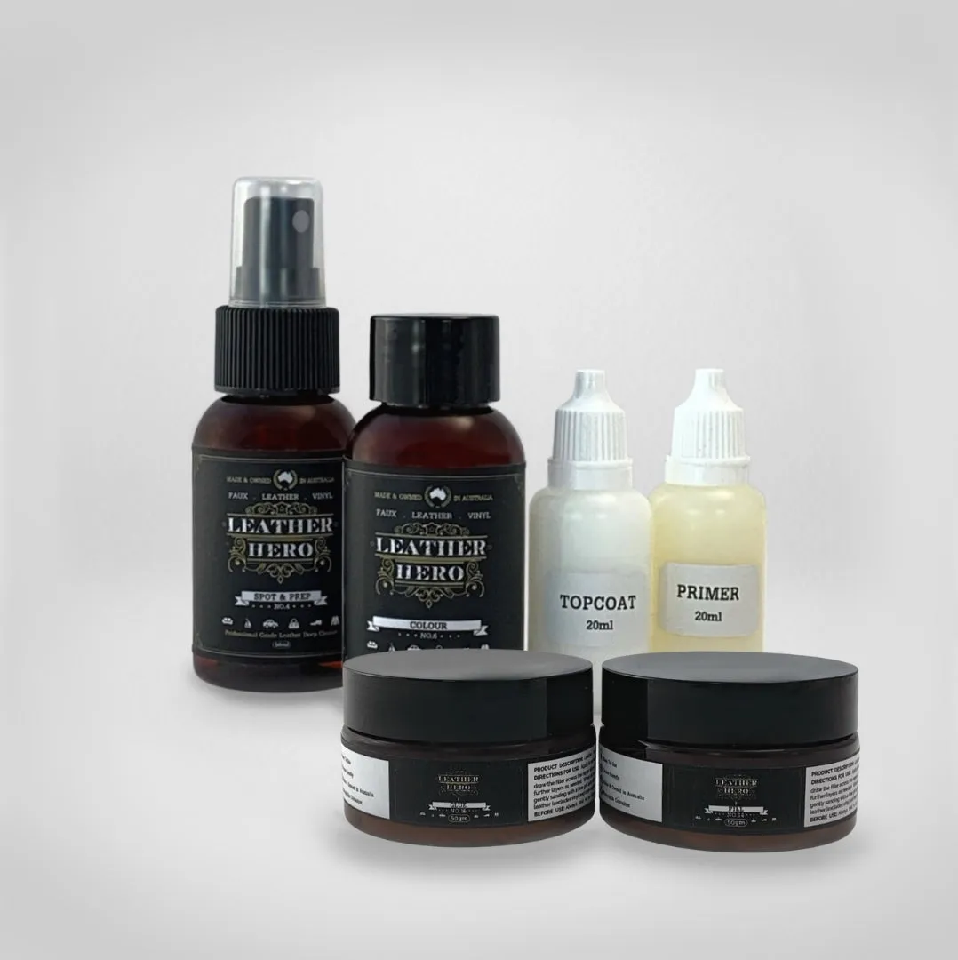 Leather Repair & Recolour Kit - Charcoal