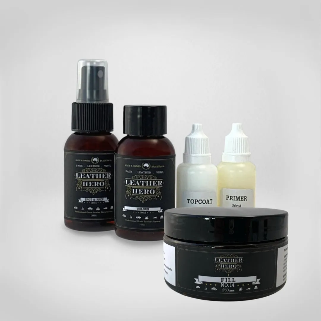 Leather Repair & Recolour Kit - Charcoal