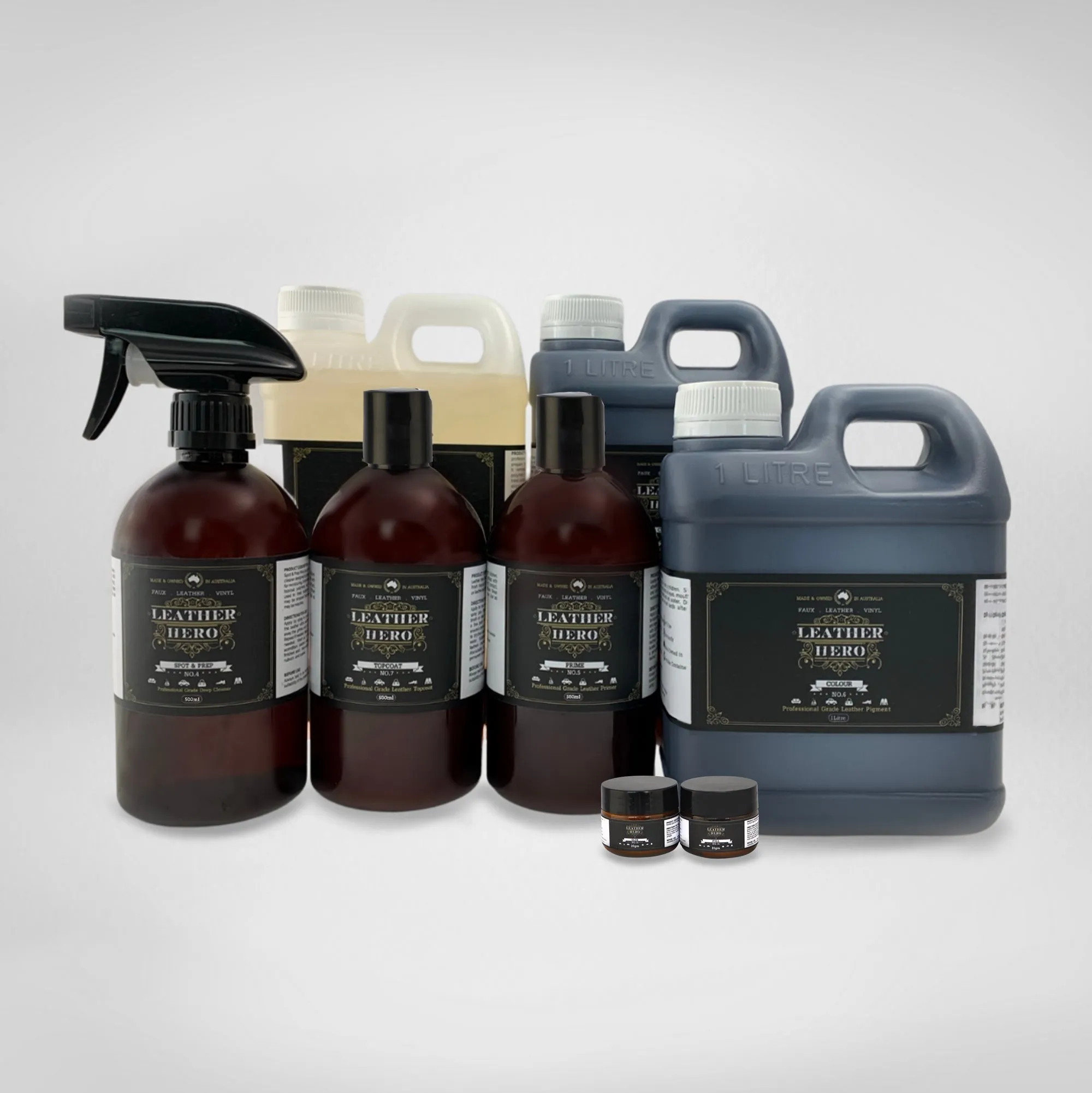 Leather Repair & Recolour Kit - Charcoal