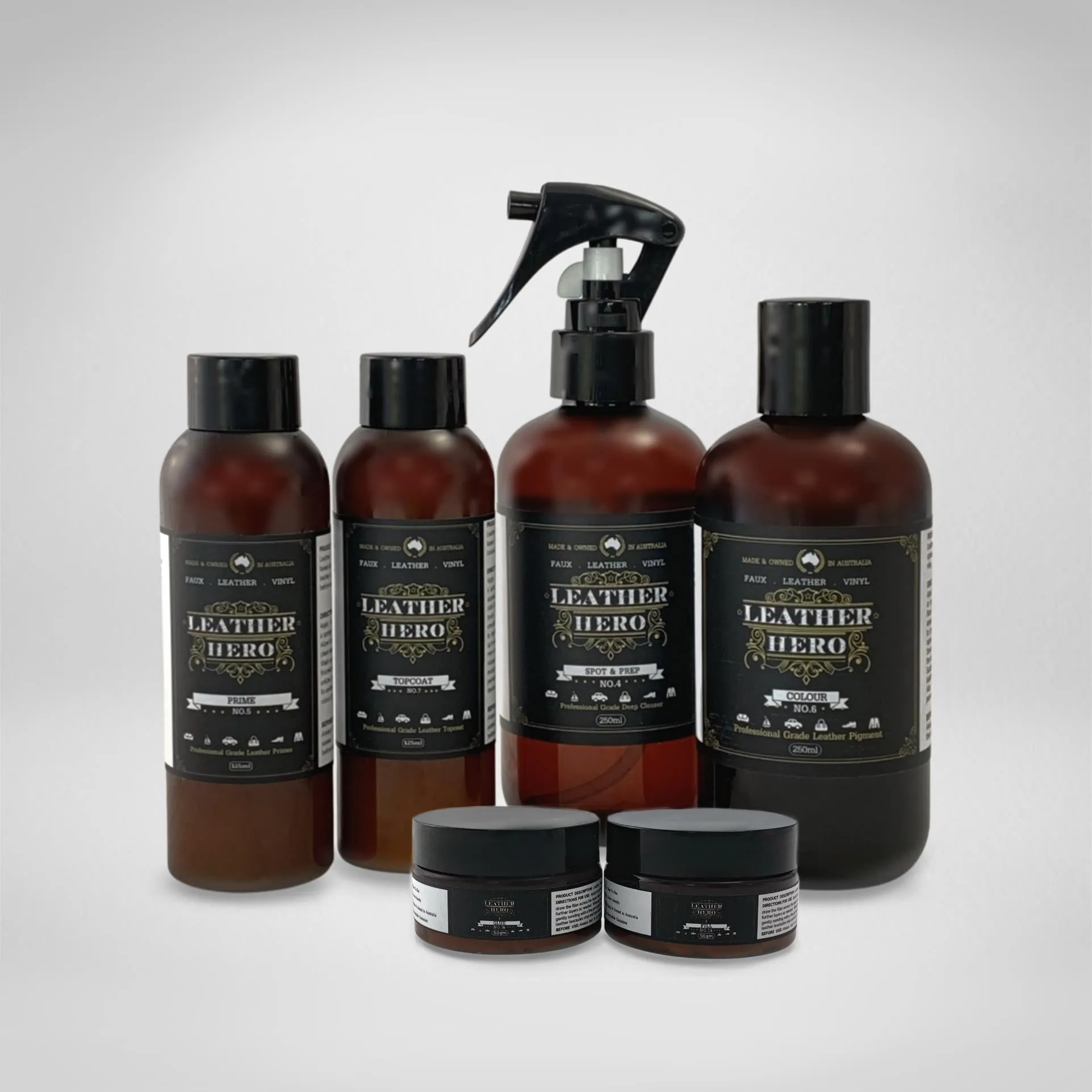 Leather Repair & Recolour Kit - Charcoal