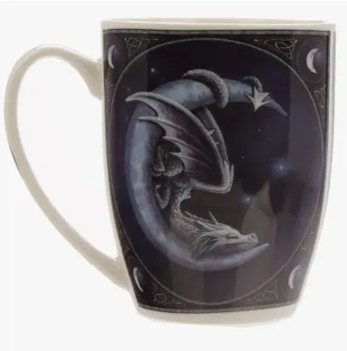 Lisa Parker Sweet Dreams Dragon and Moon Porcelain Mug