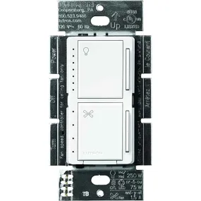 Lutron MACL-LFQ Maestro Fan Control and Light Dimmer, Single Pole