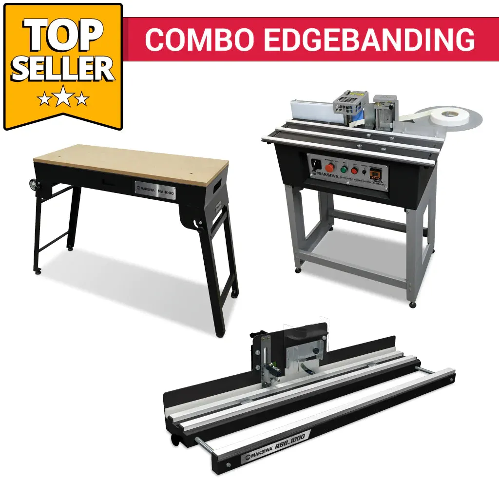 Maksiwa Combo - Edgebander CBC.E    Edge Trimmer RBB.1000   Workbench MA.1000 - comboedge