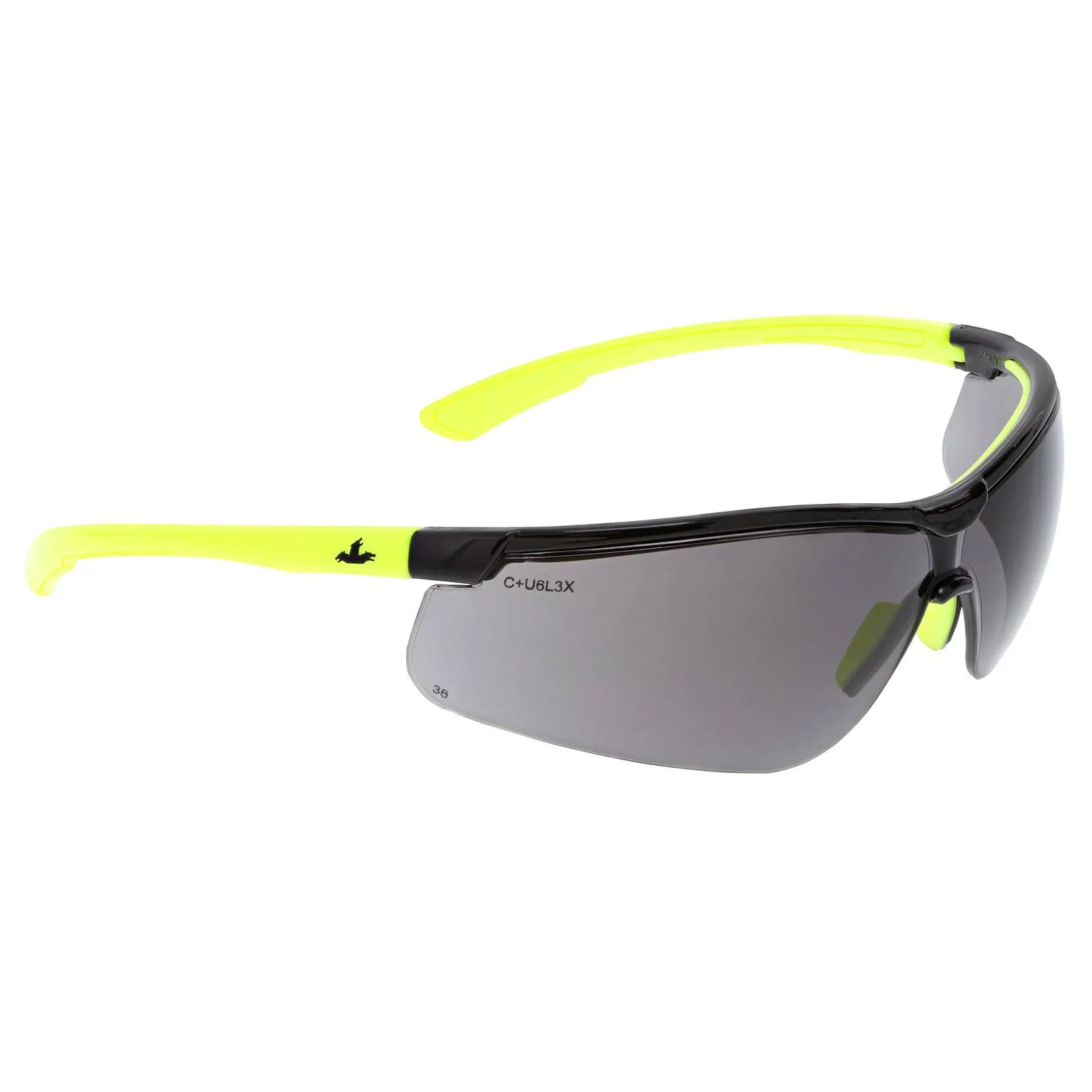 MCR Safety Klondike KD7 Safety Glasses - Black Frame - Gray MAX36 Anti-Fog Lens - KD722DC