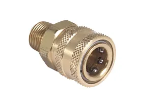 Mi-T-M® AW-0017-0007 Quick Connect Socket, 3/8" MNPT x 3/8", Brass