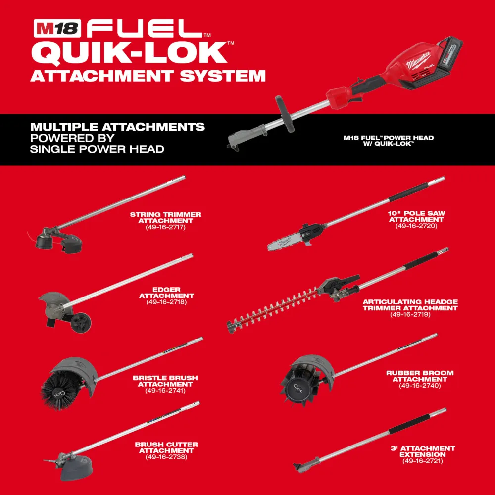 Milwaukee M18 Fuel String Trimmer Kit with Quik-Lok