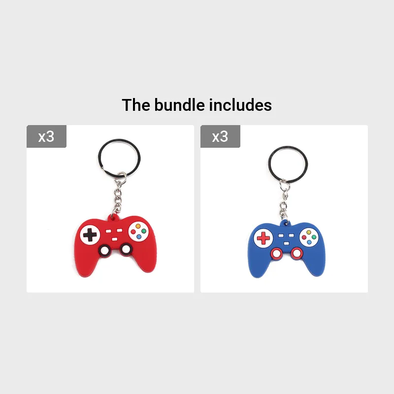 Mini PVC Video Game Controller Keychain  Fun Party Favors