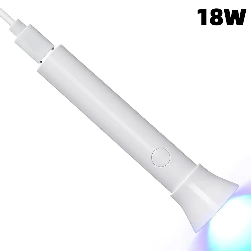 Mini UV LED Nail Dryers 3W Portable Quick Nail Drying Lamp USB Rechargeable Mini Flashlight Pen For Nail Gel Curing Salon Tools