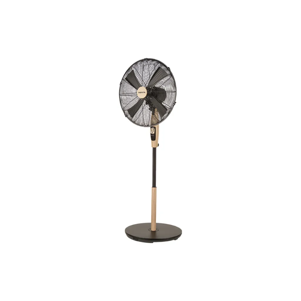 Mistral MSF1615R 16 Inch 3 Speed Control with Remote Control Wooden Stand Fan