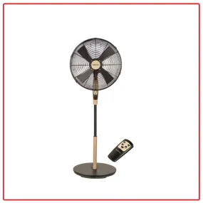 Mistral MSF1615R 16 Inch 3 Speed Control with Remote Control Wooden Stand Fan