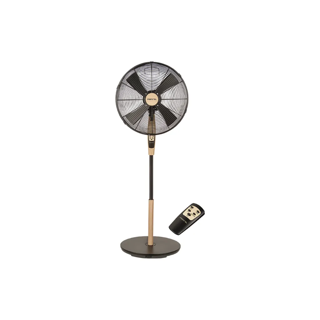 Mistral MSF1615R 16 Inch 3 Speed Control with Remote Control Wooden Stand Fan