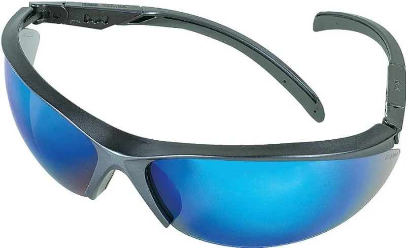 MSA 10083086 Essential Adjust Safety Glasses, Anti-Fog Lens, Metal Frame, Blue Gray Frame :PK 1: QUANTITY: 1