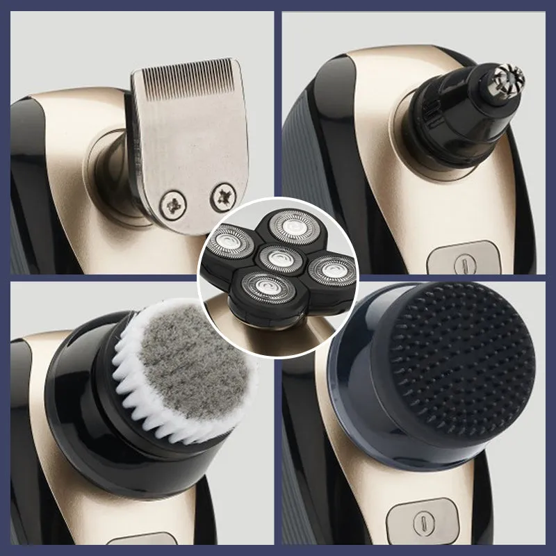 Multifunctional 4d electric shaver