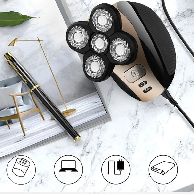 Multifunctional 4d electric shaver