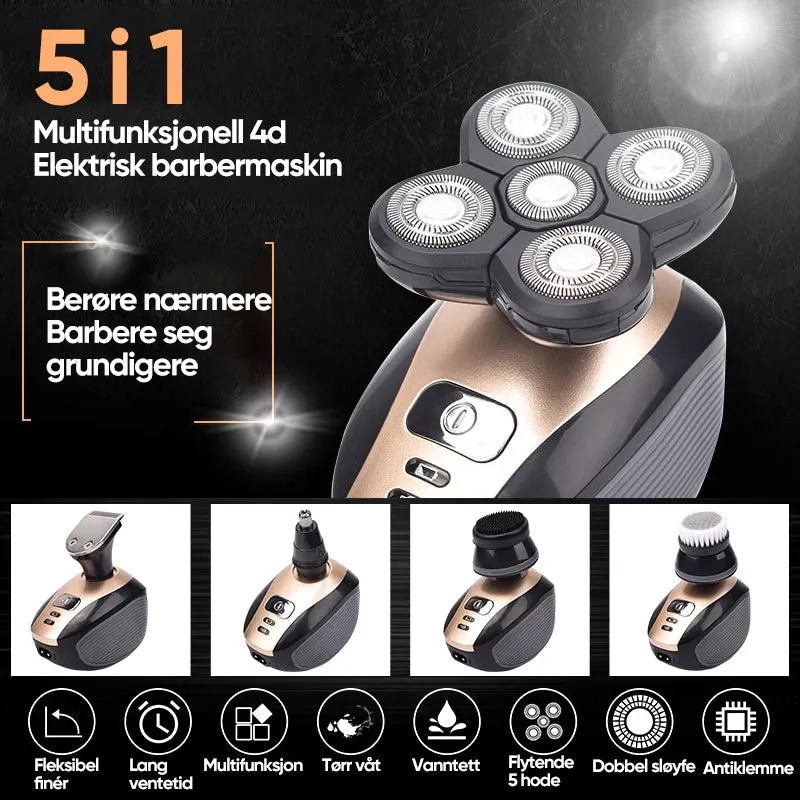 Multifunctional 4d electric shaver