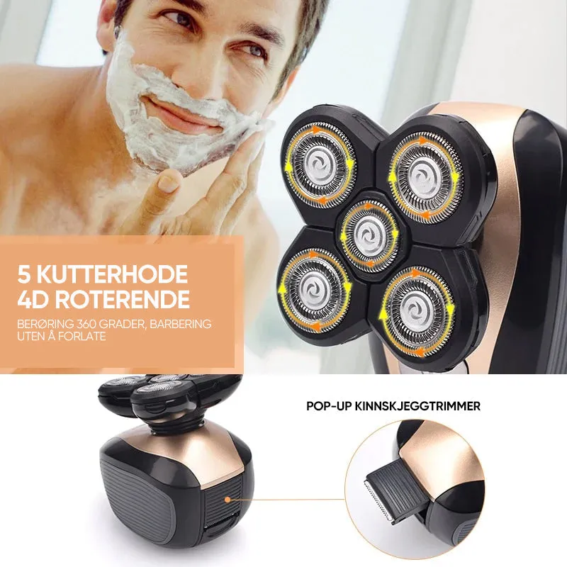 Multifunctional 4d electric shaver