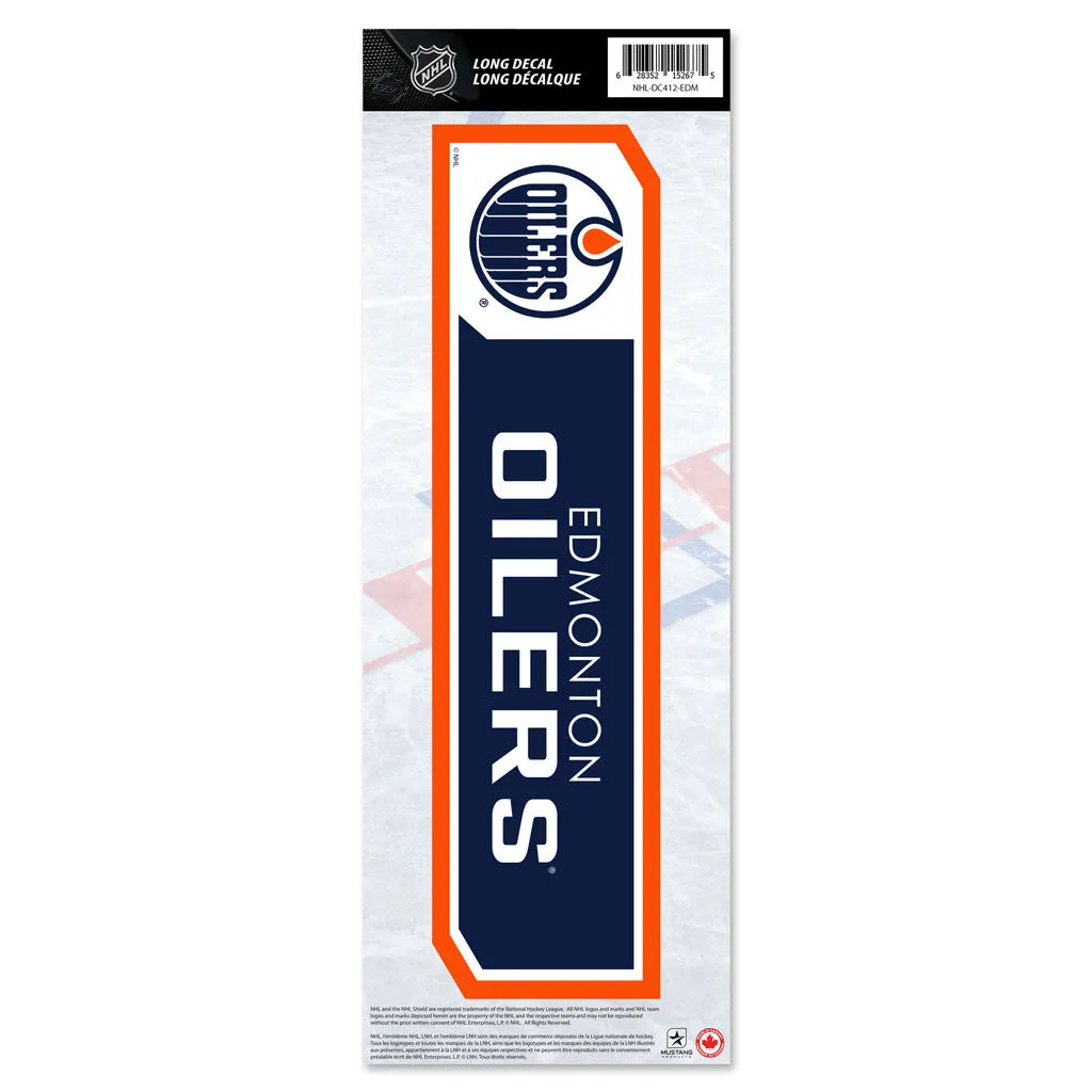 Mustang NHL Edmonton Oilers 4 x 12 Bumper Sticker