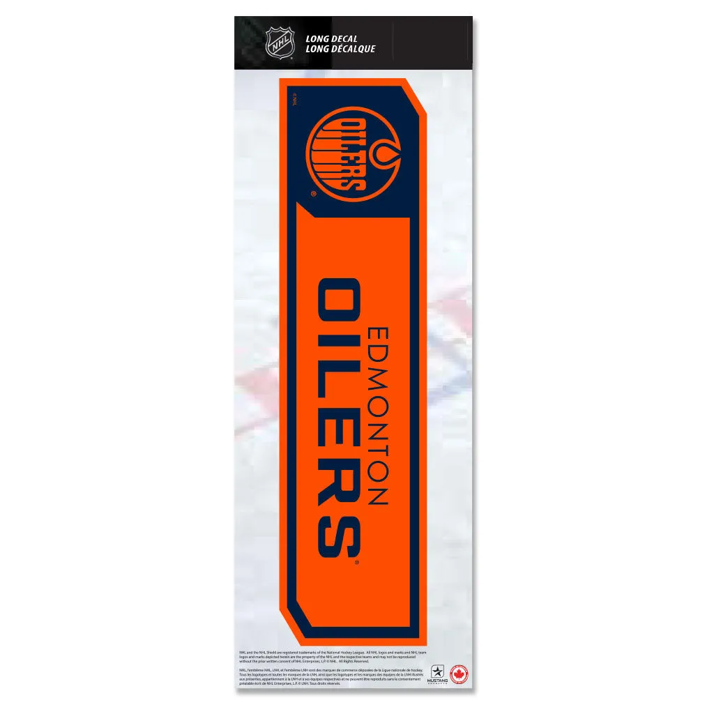 Mustang NHL Edmonton Oilers 4 x 12 Bumper Sticker