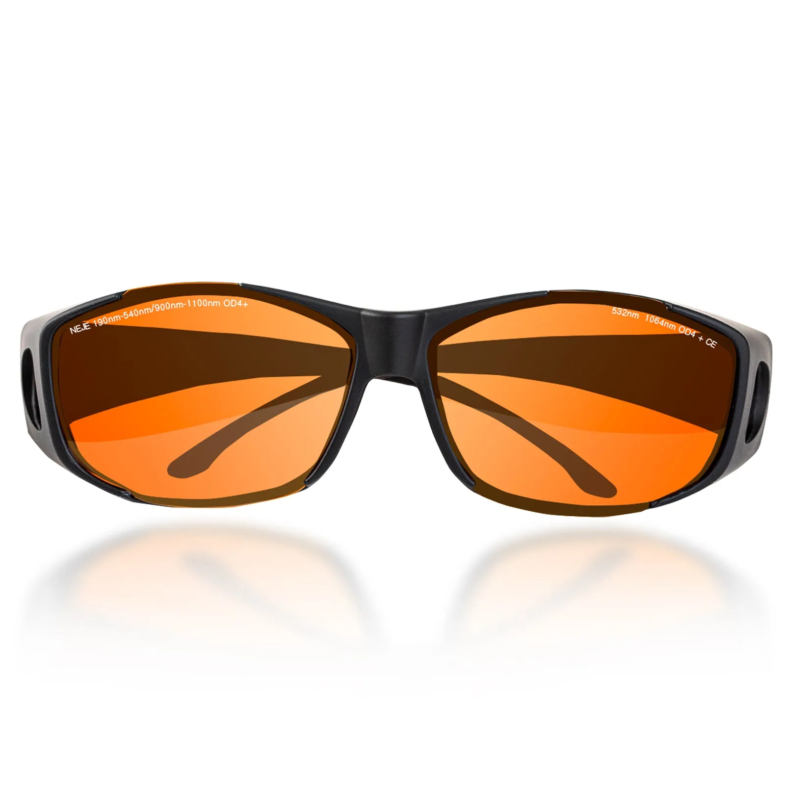 NEJE OD 4  190nm-540nm/900nm-1100nm Wavelength UV/Purple and Blue Laser Safety Glasses (Orange)