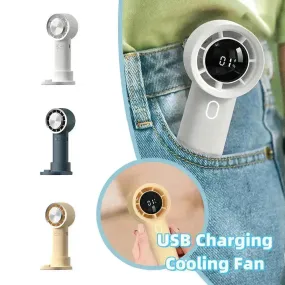 New High Speed Hand Held Fan Cooler Portable Air Conditioner Portable Fan Rechargeable Mini Air Conditioner