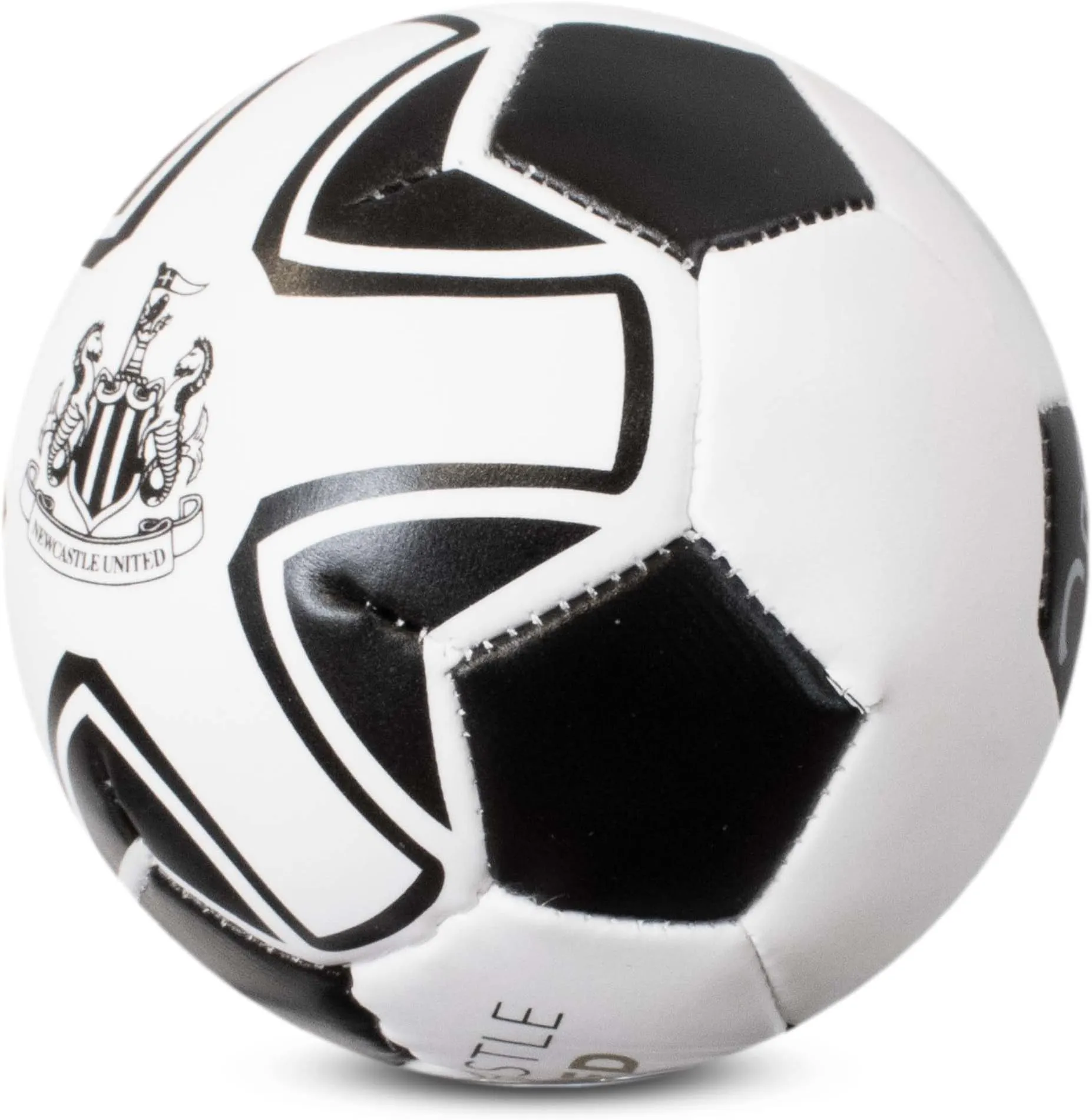 Newcastle United 4 Inch Mini Soft Football - White