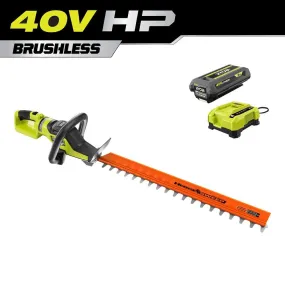 Open Box - 40V HP Brushless 26 in. Cordless Battery Hedge Trimmer with 2.0 Ah Battery and Charger