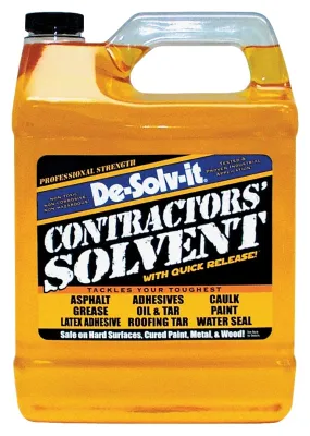 Orange-Sol 10151/52 Contractor Solvent, Liquid, Citrus, Clear/Orange, 1 gal, Can :EA: QUANTITY: 1