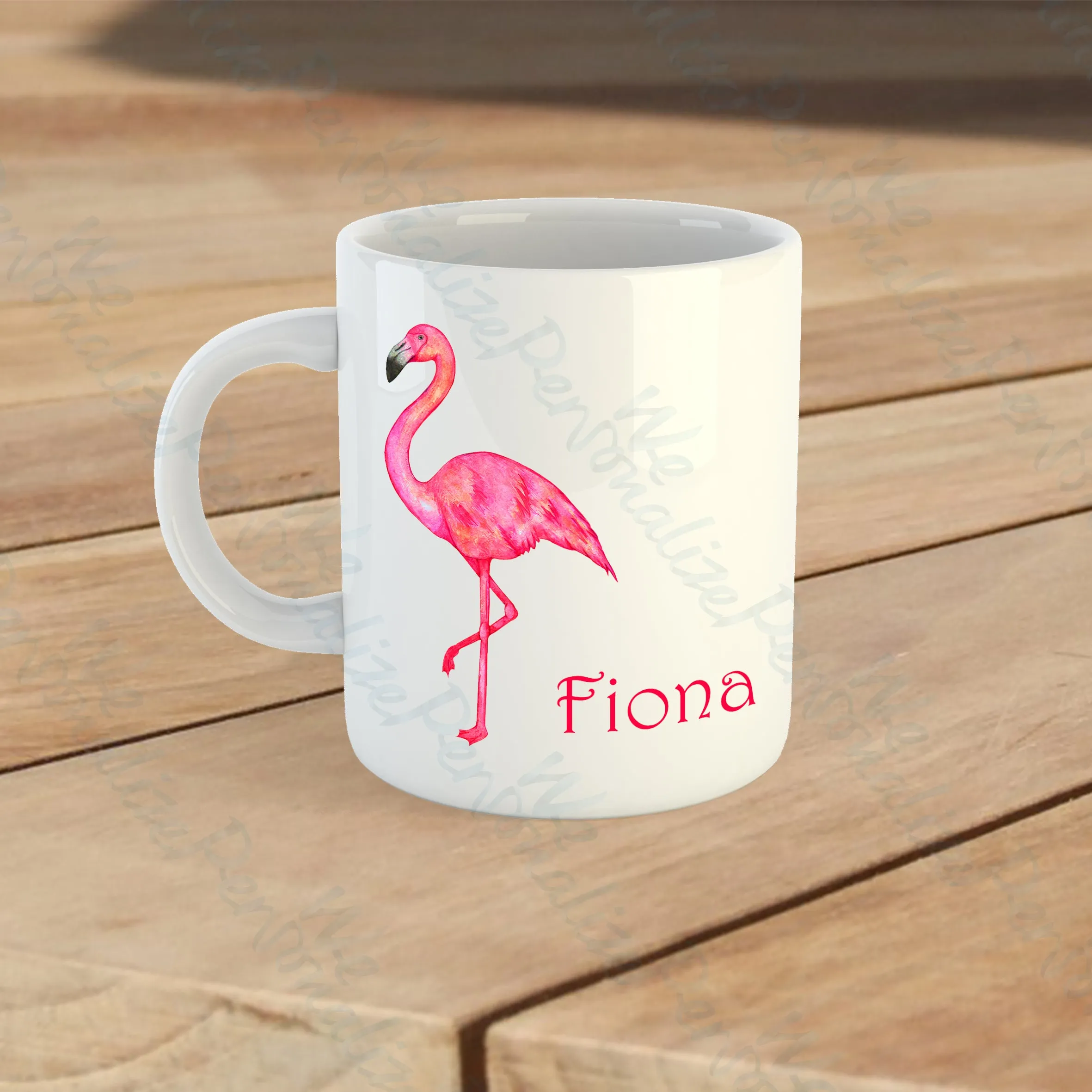 Personalised Flamingo Mug