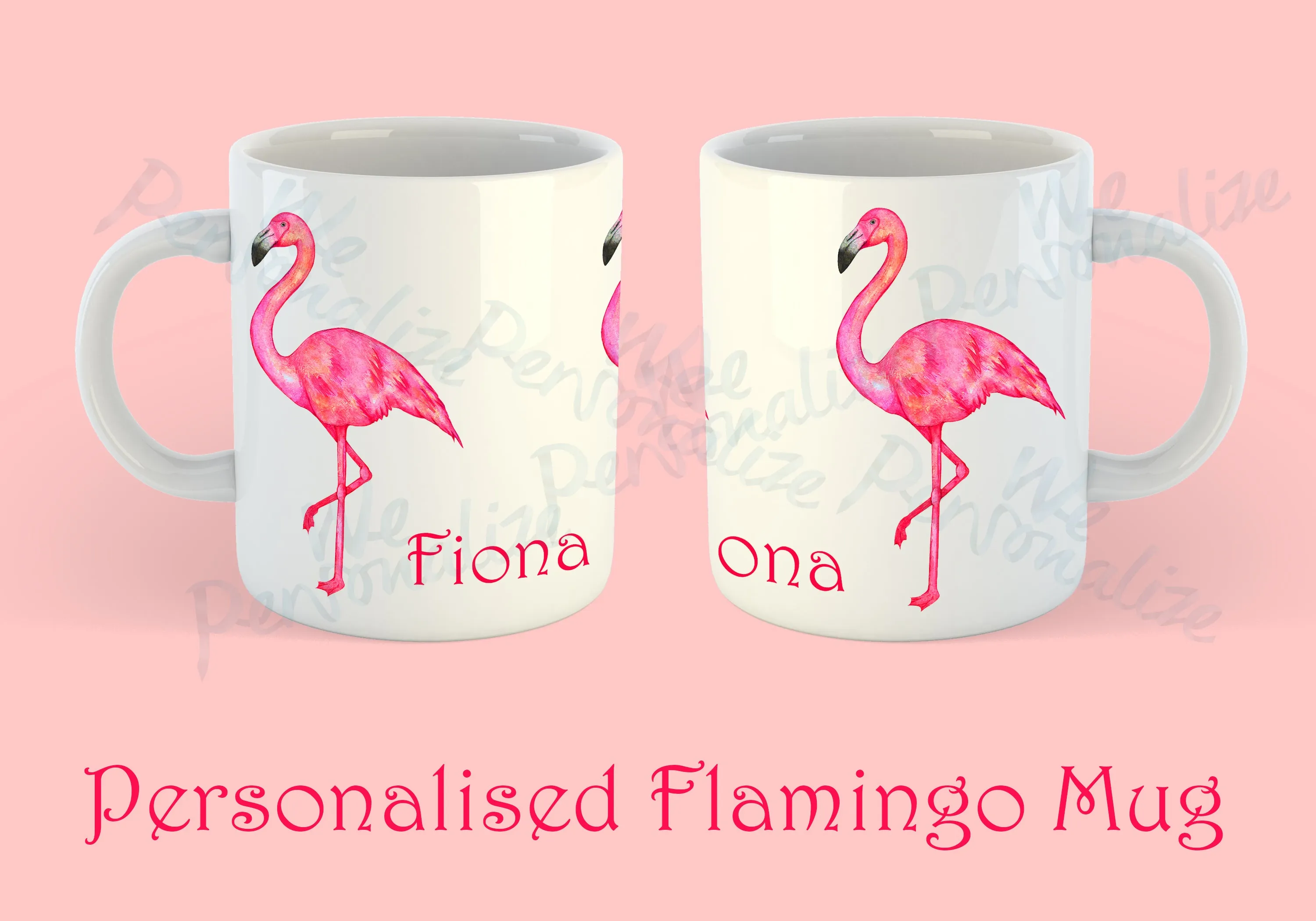 Personalised Flamingo Mug