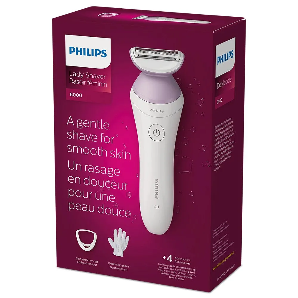 Philips Series 6000 Cordless Wet and Dry Lady Shaver | BRL136/00