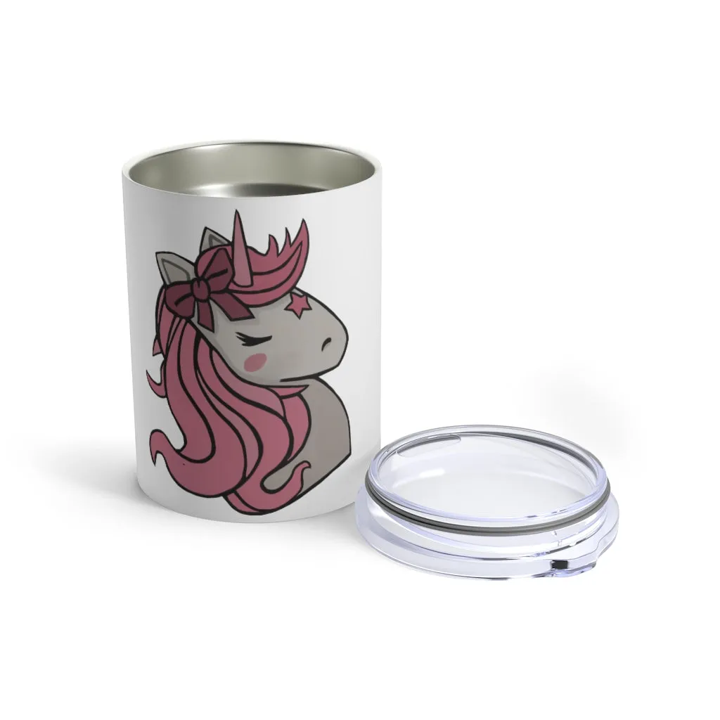 Pink Hair Unicorn Tumbler 10oz