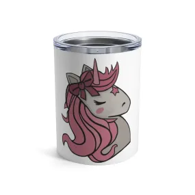 Pink Hair Unicorn Tumbler 10oz