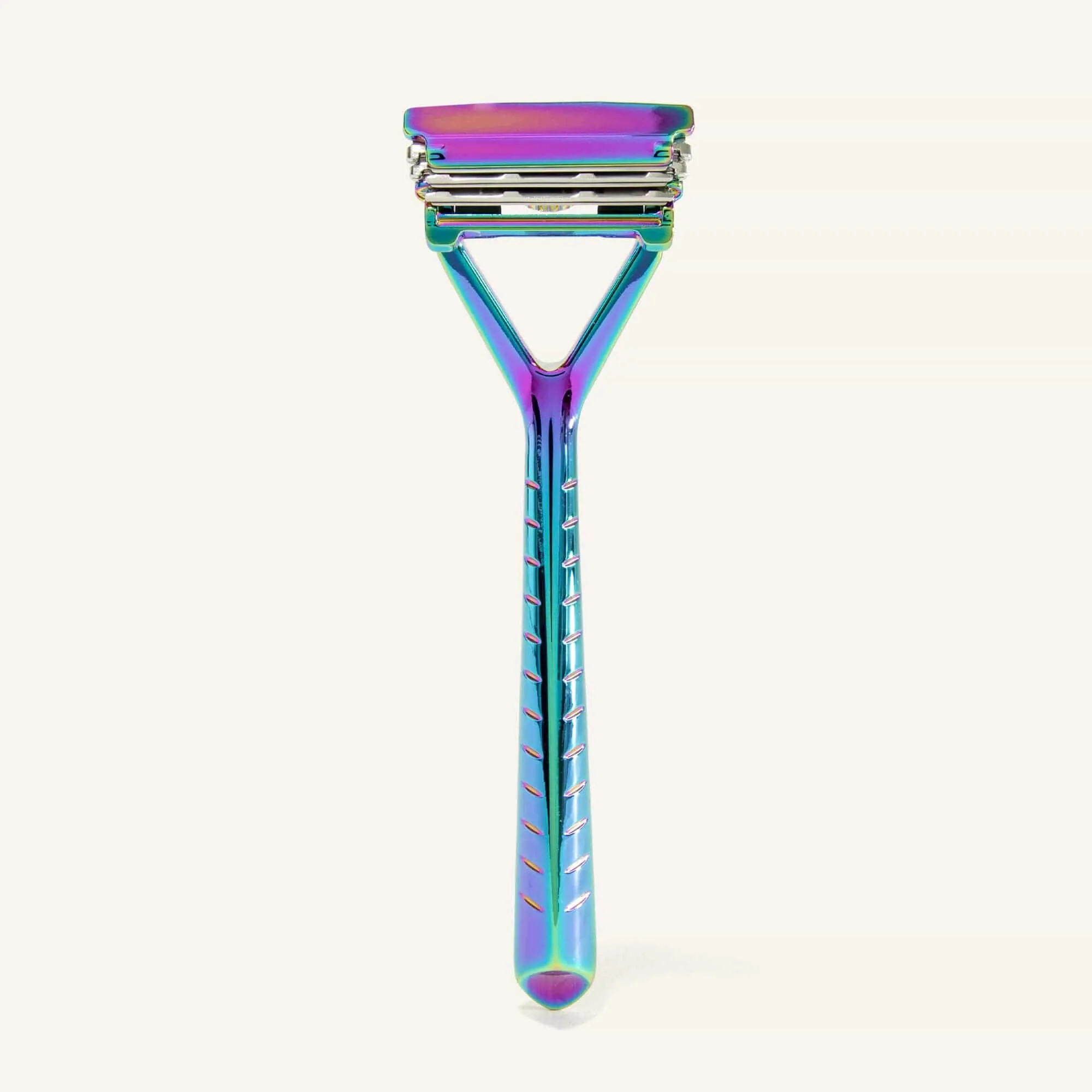 Pivoting Head Stainless Steel Razor - Sustainable Razor - All-Metal Construction, 1-3 Blades, Multiple Colors