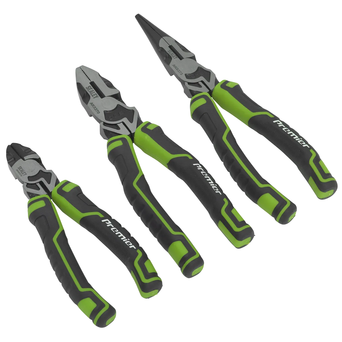 Pliers Set 3pc High Leverage - Hi-Vis Green