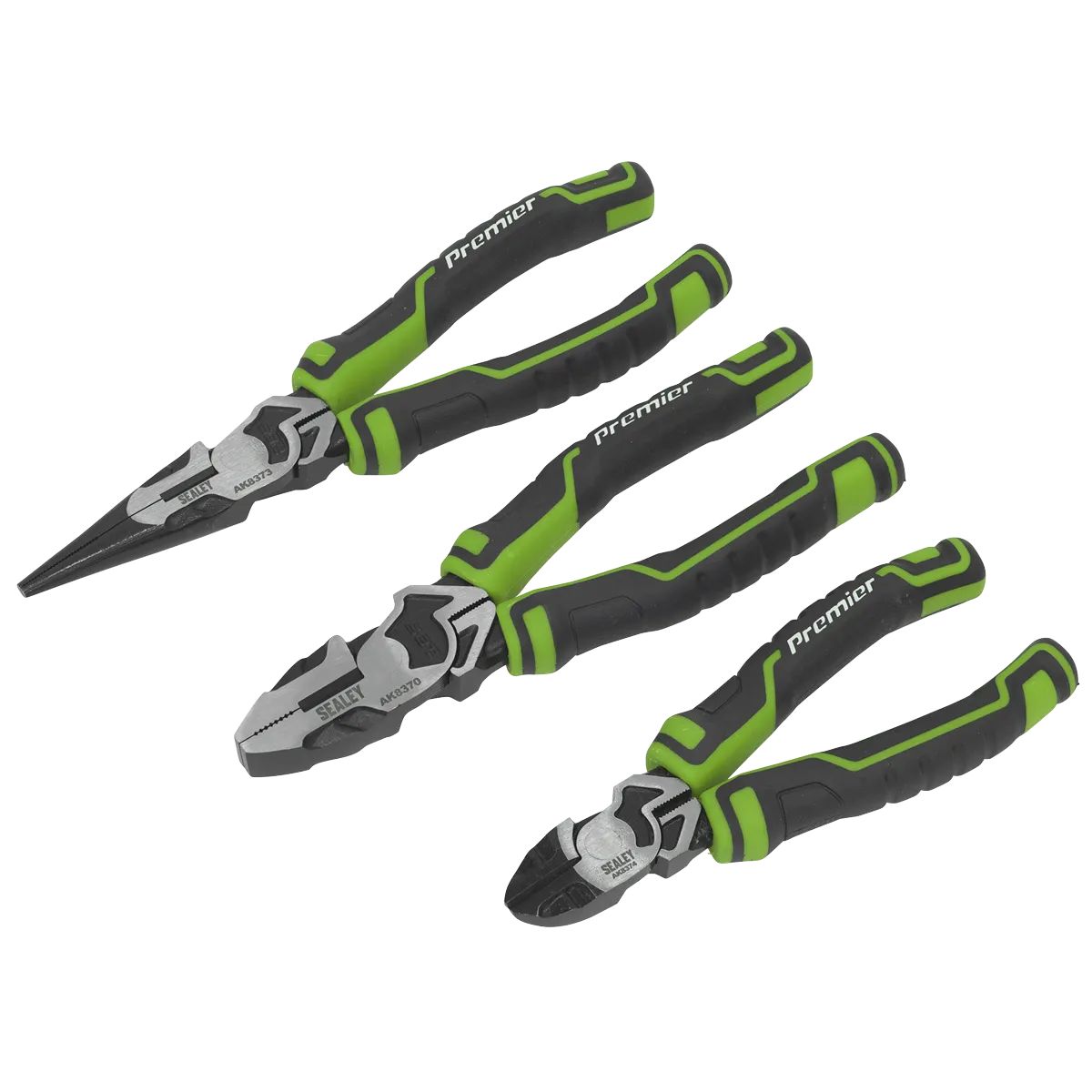 Pliers Set 3pc High Leverage - Hi-Vis Green