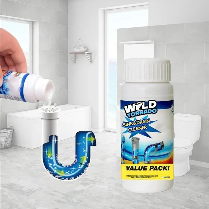 Powerful washbasin and drain cleaner