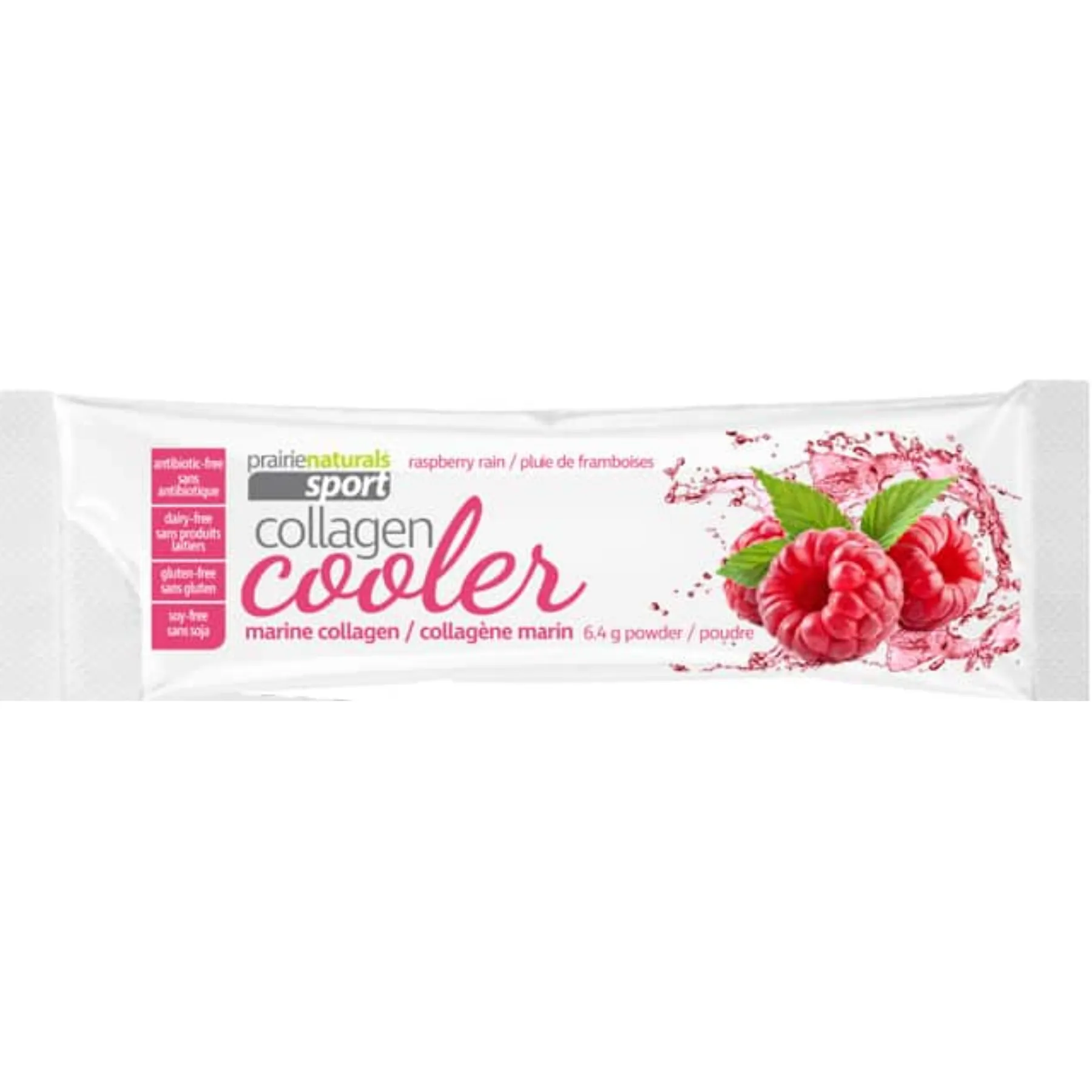 Prairie Naturals Sport Collagen Cooler Raspberry Rain 4.6g (Single Sachet)